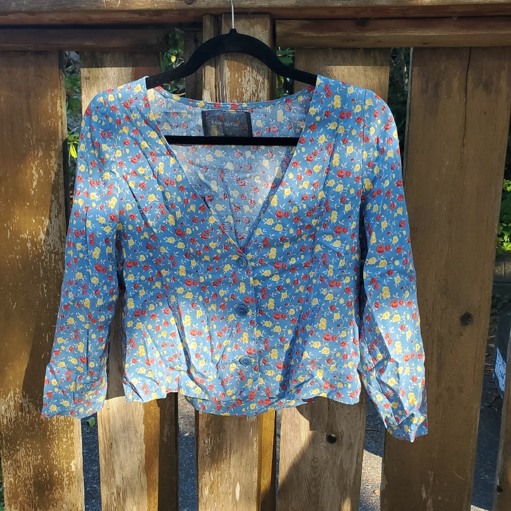 Floral Reformation Blouse